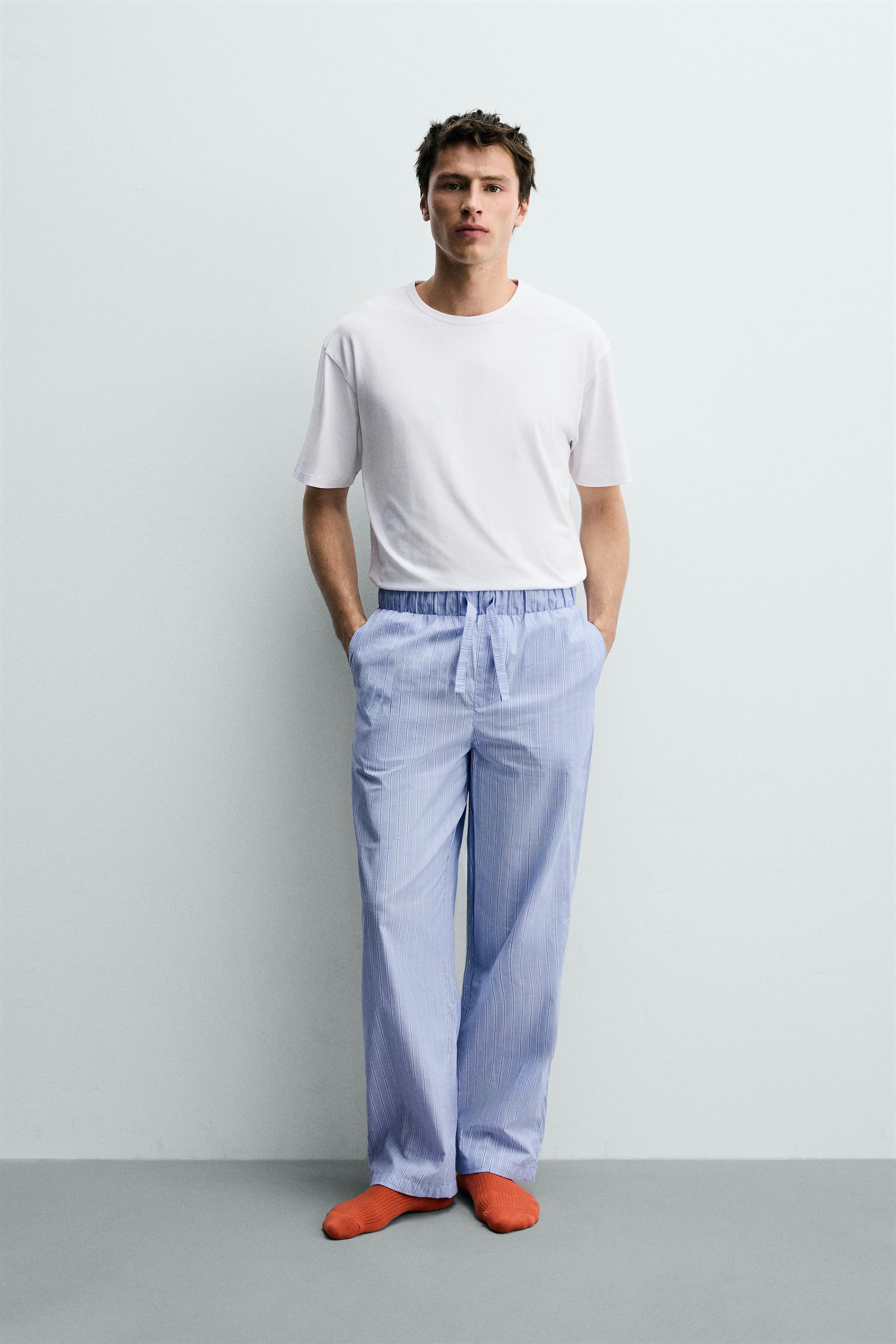 STRIPED PANTS PAJAMA SET